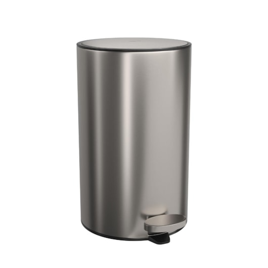 Lixeira Com Pedal Redonda Inox Deca 8l - Imagem principal - 18dcb5cc-e7d1-41e5-a541-22d908f6f184