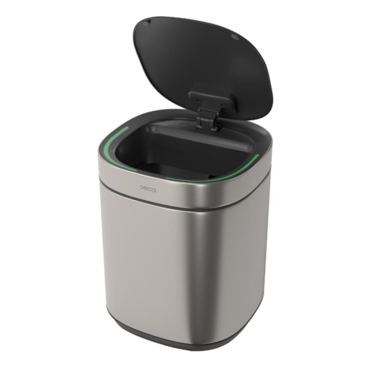 Lixeira Com Sensor Inox Deca 8l - Imagem principal - 9fd96235-7496-414f-a6cc-096bc0e3b9c7