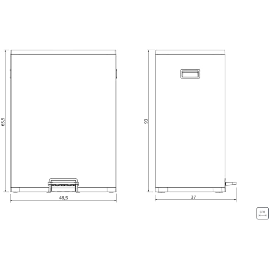 Lixeira em Aço Inox com Balde Removível e Pedal Octos Tramontina 45L - Imagem principal - 32561600-caea-4a0c-9e10-a485304d18d3