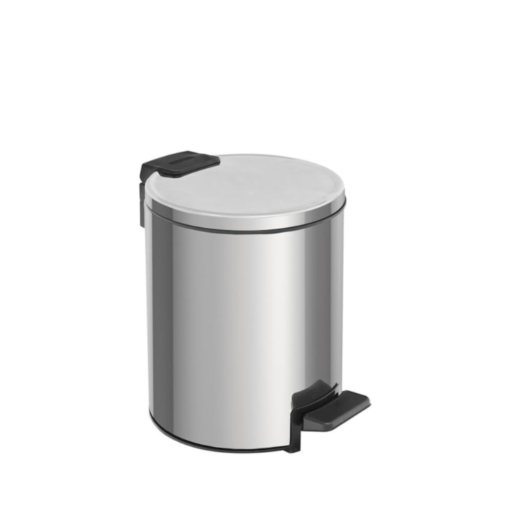 Lixeira Em Aço Inox Com Pedal Balde Interno Loop Polido Tramontina 3L