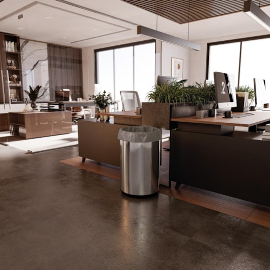 Lixeira  Em Aço Inox Liguria Acetinado Tramontina 70L - Imagem principal - d229375f-7ade-42a9-9c23-fd72005906ee
