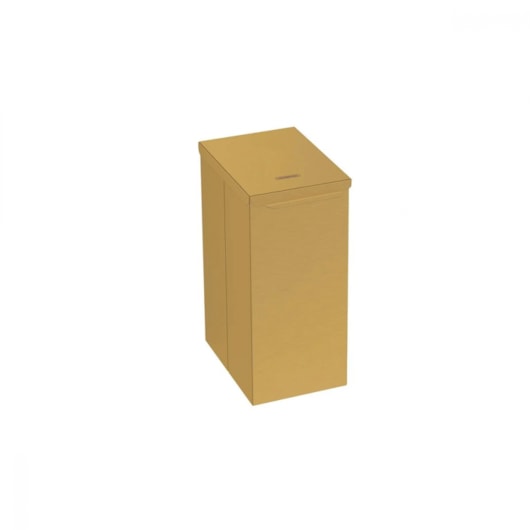 Lixeira Em Aço Inox Slim Stotch Brite Gold Tramontina 5,5L - Imagem principal - 71cbc44d-495d-43a2-8f1a-2a00867c4a5d