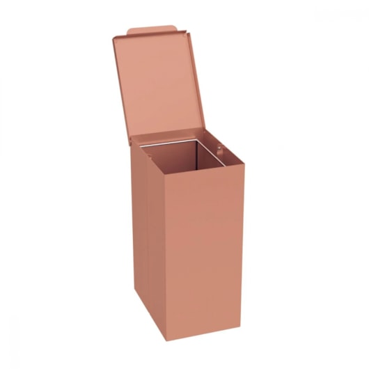 Lixeira Em Aço Inox Slim Stotch Brite Rose Matte Tramontina 5,5L - Imagem principal - 38c4ff92-6edd-49c6-83da-45d8dd17c8fb