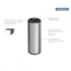 Lixeira Em Inox Capsula Sem Tampa Tramontina 31L - 07a7686c-8eee-4f50-b49f-ca0b3845fb7f