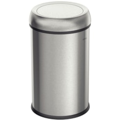 Lixeira Friuli em Aço Inox com Acabamento Escovado e Tampa Basculante Tramontina 65L