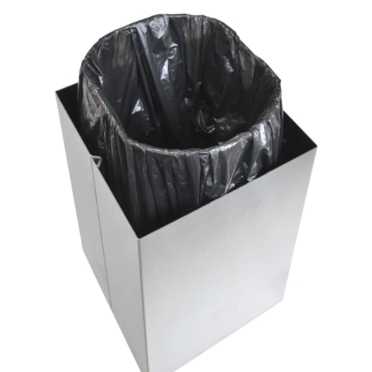 Lixeira Inox Acabamento Acetinado Luz Slim Tramontina 5,5L - Imagem principal - 7f08965c-1be1-4754-9acf-d328e4380442