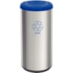 Lixeira Inox Piemonte com Acabamento Scotch Brite e Tampa Basculante Azul em Polipropileno 40 L Tramontina - 2f782d9e-183a-4689-b7c5-6f18338d51a6