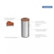 Lixeira Inox Piemonte com Acabamento Scotch Brite e Tampa Basculante Marrom em Polipropileno 40 L Tramontina - c2a4c7a9-46bf-49c0-80f7-af2d56b7c672