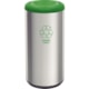 Lixeira Inox Piemonte com Acabamento Scotch Brite e Tampa Basculante Verde em Polipropileno 40 L Tramontina - 287aa364-95c3-4586-a729-9bc4d9a7b509