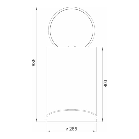 Lixeira Multiuso Redonda Com Pedal Branca 5 Litros Ghelplus - Imagem principal - 33c322af-a479-492c-ac28-a9cb2af5c47d