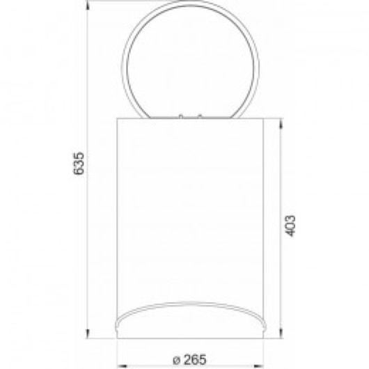 Lixeira Multiuso Redonda Com Pedal Tampa Preta 12 Litros Ghelplus - Imagem principal - c61264d9-283b-429f-b70b-ee2088108b9e