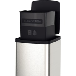 Lixeira Octos em Aço Inox com Balde Removível e Pedal 15 L Tramontina