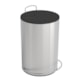 Lixeira Preta E Inox Escovado Redonda Com Pedal E Balde 5 Litros Ghelplus - 5b458aba-60a2-4e5f-af70-eb6928f40918