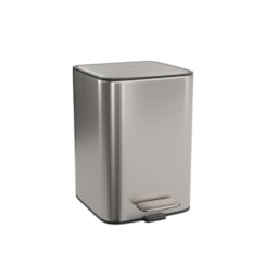 Lixeira Quadrada Com Pedal Inox Deca 5l