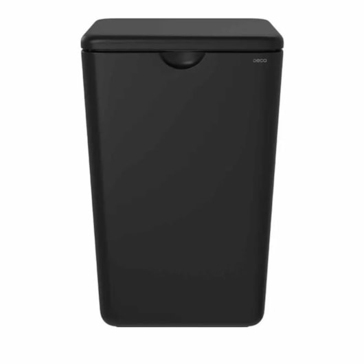 Lixeira Quadrada Deca Senses Preto Fosco Deca - Imagem principal - 107f8c06-f539-42e6-8c1c-59465a158fb5