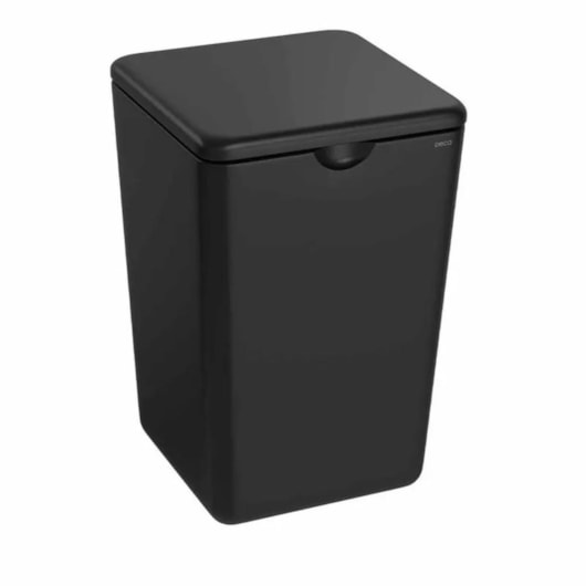 Lixeira Quadrada Deca Senses Preto Fosco Deca - Imagem principal - b45e6d7d-93ae-409e-818d-01e992d85cae