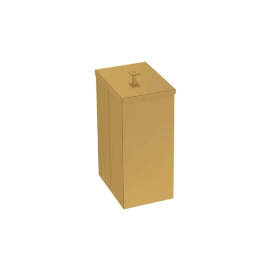 Lixeira Slim Gold Matte  5,5L Tramontina - Imagem principal - 87033e27-5f17-49df-ba66-48018fbed3e5