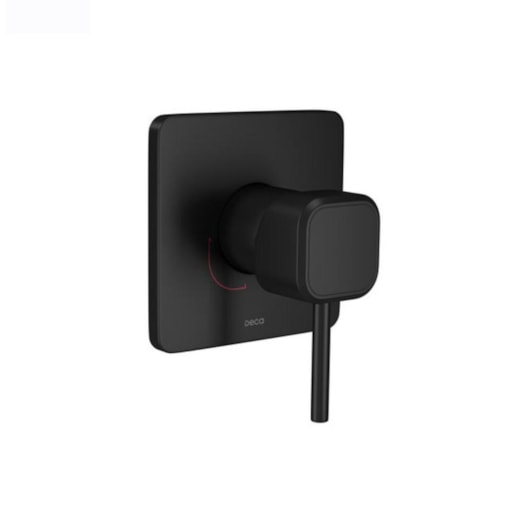 Loes Acabamento Monocomando Para Chuveiro Quadrado You Black Matte Deca - Imagem principal - eb016bf3-1db2-4605-8356-a42a193d27d0