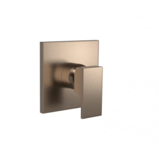 Loes Acabamento Para Monocomando De Chuveiro Unic Baixa Pressão E Alta Pressão Corten Matte Deca - Imagem principal - 5a2bd53e-e96a-46c2-82ab-91d36d948237