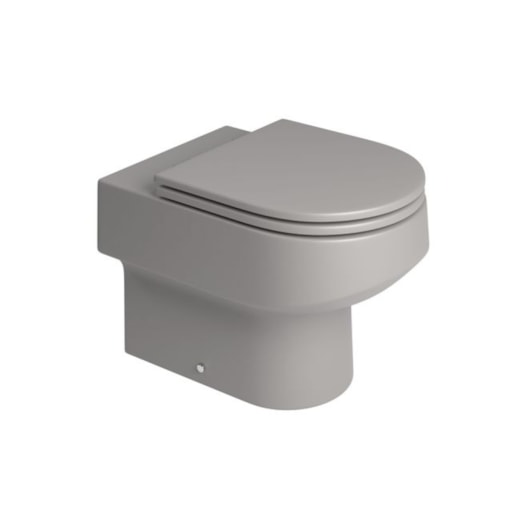 Loes Bacia Convencional Carrara Soft Antracite Deca - Imagem principal - 404023bb-0ee1-4c46-8632-e449e0ff3675