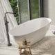 Loes Banheira de Piso Oval Velluto Branco Fosco 170cm - fac56bd9-9acc-4d6a-884f-98a6b32a0a6a