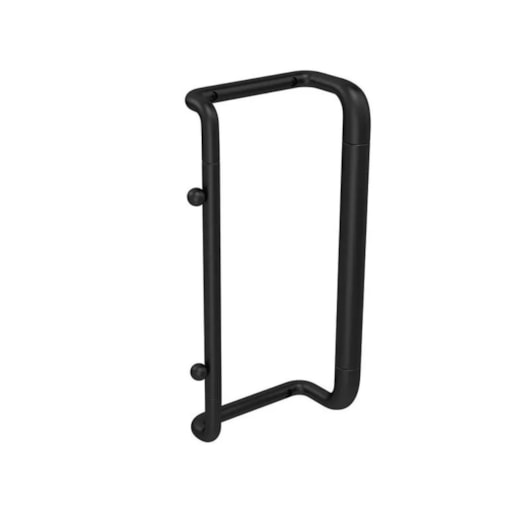 Loes Barra De Apoio Vertical Black Matte Deca 40cm | ABC da Construção
