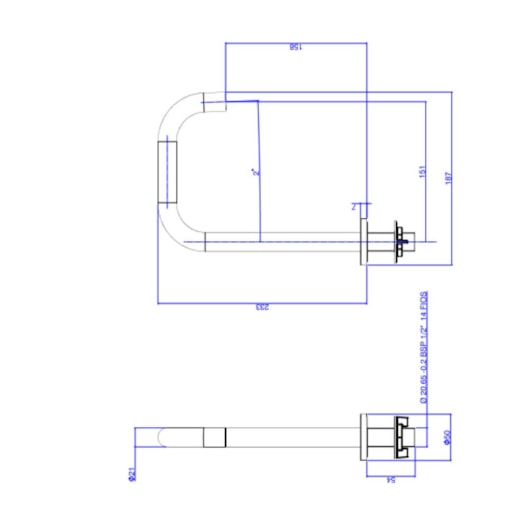 Loes Bica Para Lavatório De Mesa Quadrada P Decayou Brown Matte Deca - Imagem principal - d15bd4d8-8419-40e3-bca3-29e0216ad892