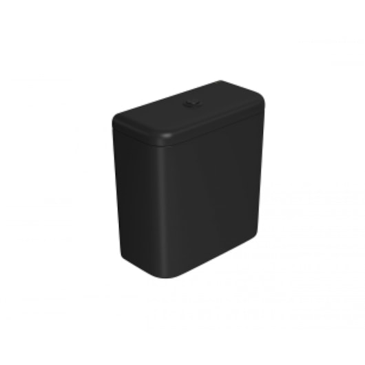 Loes Caixa Acoplada Ebano Fosco Com Acionamento Duo Black Noir Cd.11F  Deca - Imagem principal - 2ca703d4-3b45-475d-bd16-ef39d6def0da