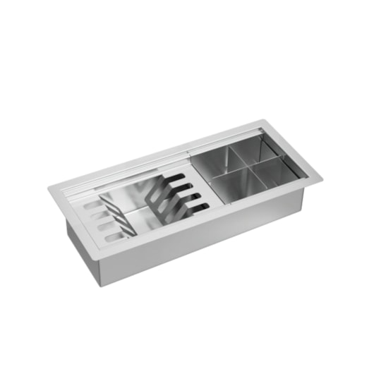 Loes Calha Organizadora De Cozinha Inox Deca 45 cm - Imagem principal - 5907789a-ad81-4899-ab61-8c4bbca343e7