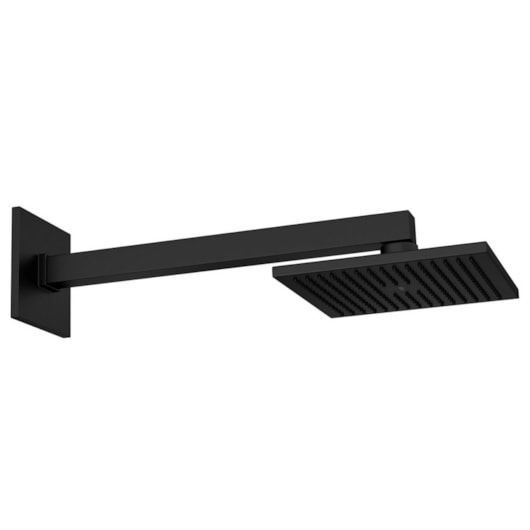 Loes Chuveiro De Parede Quadrado Acqua Plus 1992 Com Tubo Black Matte Deca - Imagem principal - 6291a843-e9bd-465b-b95e-512ebfb63322
