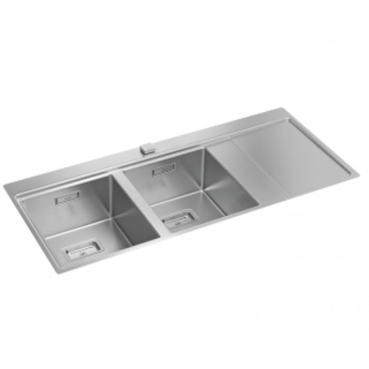 Loes Cuba De Cozinha Inox Dupla Wish Com Chapa E Válvula Deca 11,6x52x21,7cm - Imagem principal - 1aee877b-e683-4fd8-931e-553c928015d2