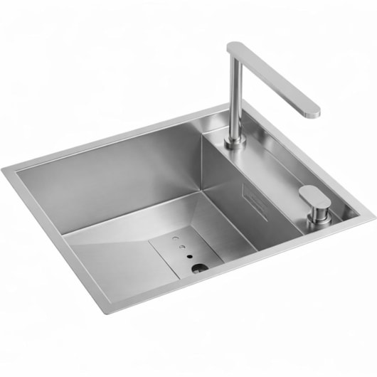 Loes Cuba De Cozinha Inox Supra Com Válvula Deca 52,8X44cm - Imagem principal - e48fcc33-fa45-4690-a343-6db0d8253ba8