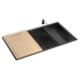 Loes Cuba De Cozinha Retangular Com Acessórios Suprema Black Mate Deca 75x40cm - 41115c2a-30a0-46bf-a4c1-76a5162550bb