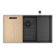 Loes Cuba De Cozinha Retangular Com Acessórios Suprema Black Mate Deca 75x40cm - 274f9397-36b7-49b4-8fe0-6737e23b374a