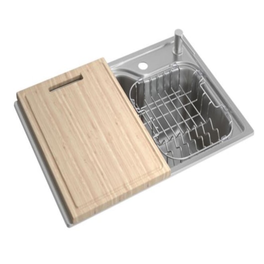 Loes Cuba De Cozinha Retangular Inox Com Acessórios Facile Deca 60x40cm - Imagem principal - a8dae4bd-5c19-4ac0-b855-75de74fec224