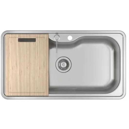 Loes Cuba De Cozinha Retangular Inox Com Acessórios Facile Deca 80x40cm - Imagem principal - 86faa4eb-cfdf-49b1-be95-7b5e3ef6b1ab