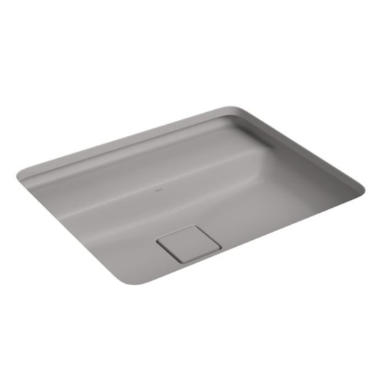 Loes Cuba De Embutir Retangular Com Mesa Soft Antracite Deca 50x40cm - Imagem principal - 81341063-a697-4c14-981e-e5176604ef37