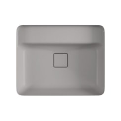 Loes Cuba De Embutir Retangular Com Mesa Soft Antracite Deca 50x40cm