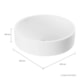 Loes Cuba De Sobrepor Redonda 40cm Branco Fosco Deca - d1b77c1c-cadc-400c-ad79-99b3a55ca8c5