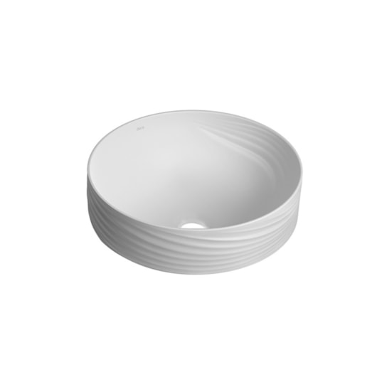 Loes Cuba De Sobrepor Redonda Com Textura Seda Branco Fosco Deca 40 cm - Imagem principal - d1e29e63-3faf-4d72-81ec-ac0ecac37b66