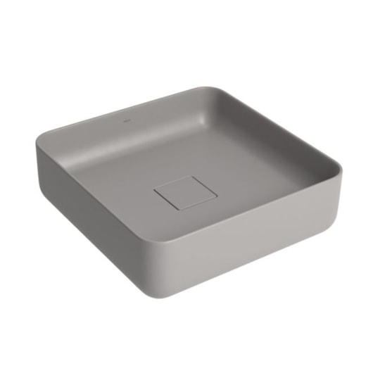 Loes Cuba Quadrada De Apoio Cinza Antracite Deca 40cm - Imagem principal - 0ca9937f-de23-420e-91b4-b3b44cfb26e6