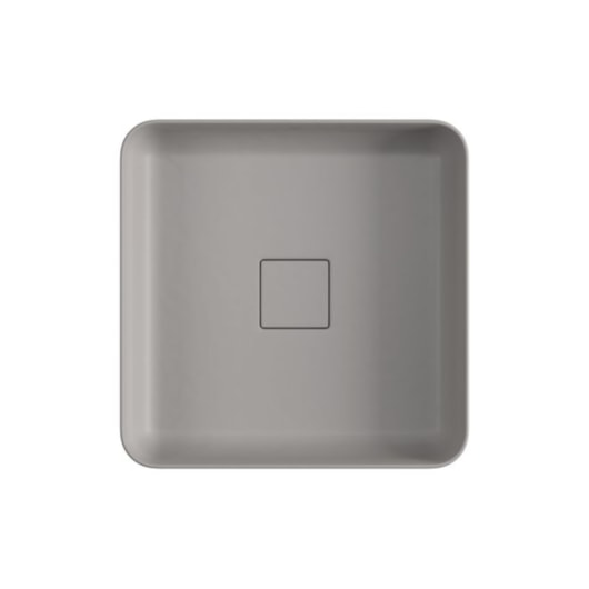 Loes Cuba Quadrada De Apoio Cinza Antracite Deca 40cm - Imagem principal - 26577db9-220a-4bb7-80b0-af85c9261dbd