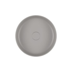Loes Cuba Redonda De Apoio Cinza Antracite Deca 40cm