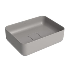 Loes Cuba Retangular De Apoio Cinza Slim Antracite Deca 40 Cm