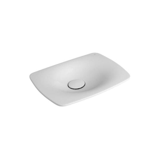 Loes Cuba Retangular De Sobrepor Liquid Branco Deca 50cm - Imagem principal - 23b4dce3-5703-4346-9c68-a12edc5c0353