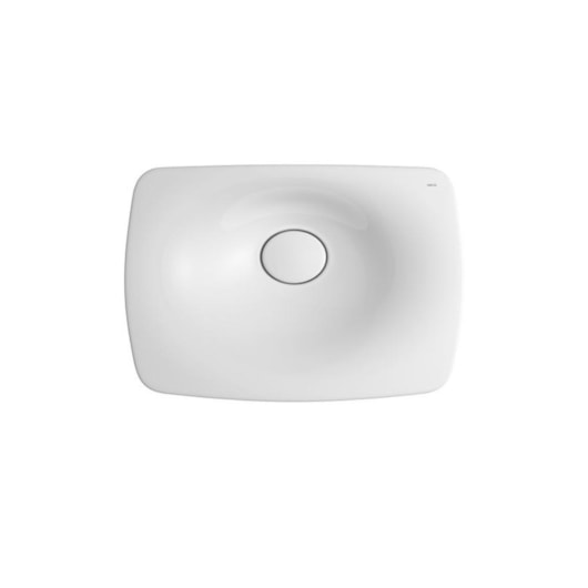 Loes Cuba Retangular De Sobrepor Liquid Branco Deca 50cm - Imagem principal - af826059-fa86-4b72-a231-9e21e672d3fd