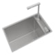 Loes Cuba Retangular Em Inox Para Cozinha Com Monocomando Deca Suprahide 70x40cm - f23b8335-0927-433d-a902-ca9bdac97d90