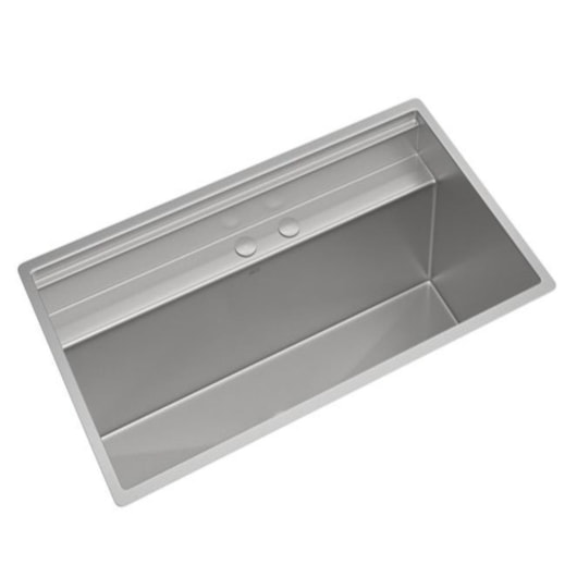 Loes Cuba Retangular Em Inox Para Cozinha Funstation Deca Wish 90X50cm - Imagem principal - 7fd2932c-0108-4118-b7bd-1b11d583a984