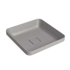 Loes Cuba Sobrepor Quadrada Cinza Antracite Deca 40cm