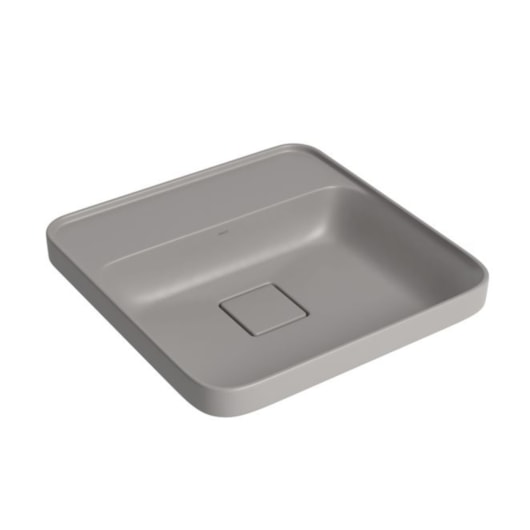 Loes Cuba Sobrepor Quadrada Com Mesa 40cm Cinza Antracite Deca - Imagem principal - 7c62a600-f636-4b2b-a5f3-ad44a22ead49